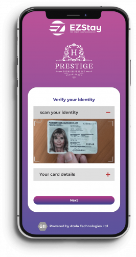 Step-4-of-how-EZStay™-Guests can scan any photo ID like a passport or drivers license as proof,
